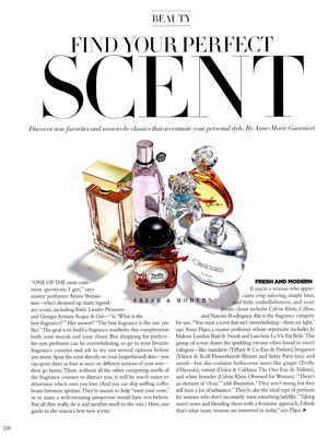 Gucci Bloom Perfume editorial Harper's Bazaar Beauty